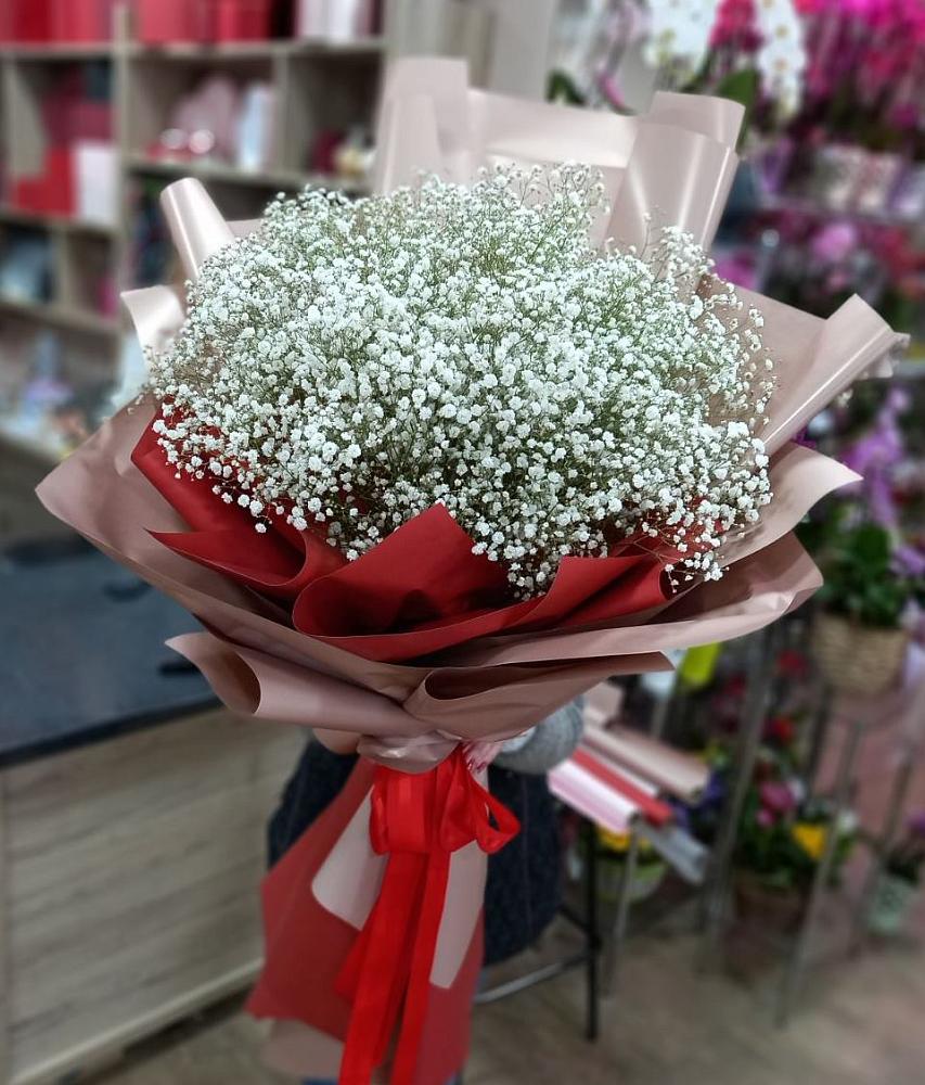 Букет Белые хлопья в Ассоколае Букет цветов из: Гипсофила в Ассоколае
