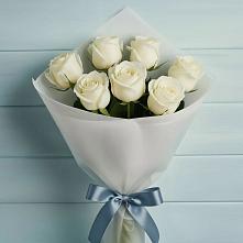 Букет 7 Белых роз Эдлесс Лав #REPLACE_PRED# Ассоколае