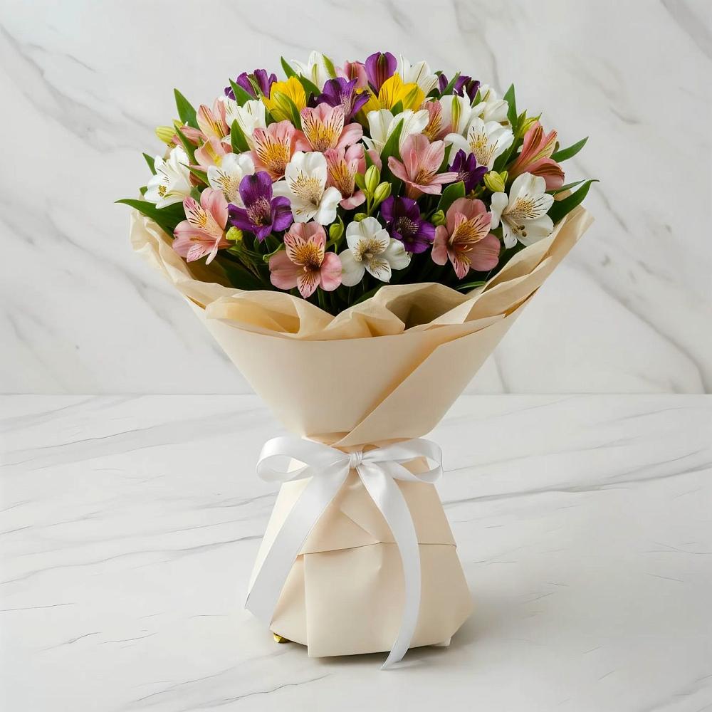 Букет цветов из: Альстромерии в Ассоколае