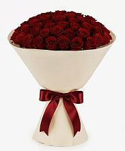 Букет 101 Бордовая роза Блэк Бакарра в Ассоколае