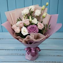 Букет цветов из:  Розы и Лизиантусы #REPLACE_PRED# Ассоколае