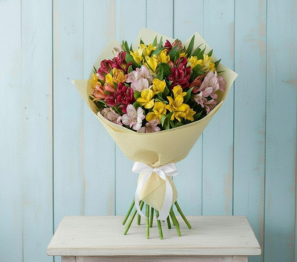 Букет цветов из: Альстромерии в Ассоколае