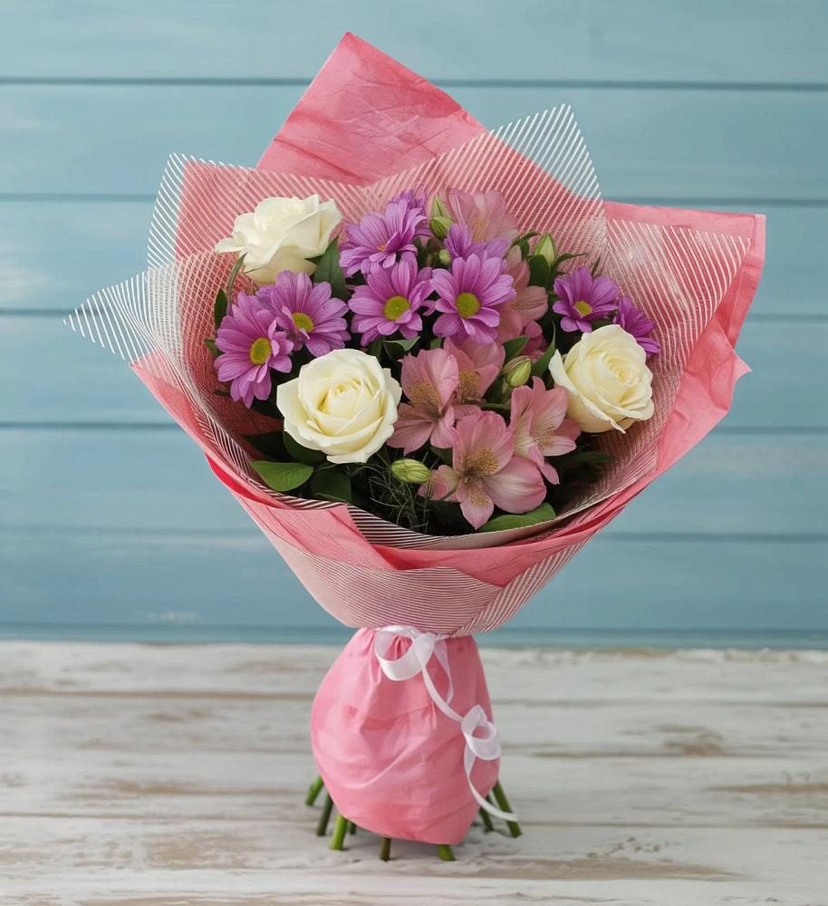 Букет цветов из: Герберы в Ассоколае