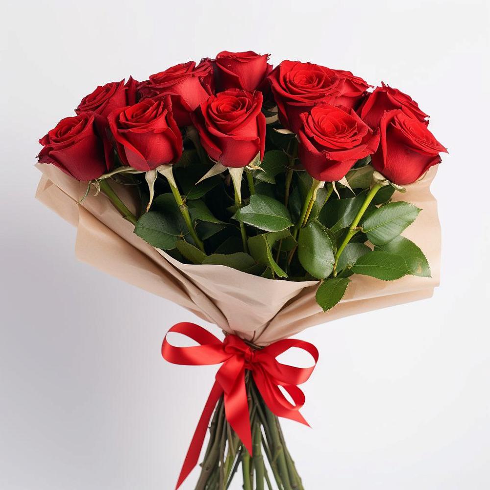 Букет 11 Красных роз Эдлесс Лав в Ассоколае